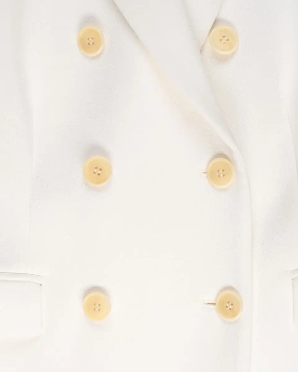 Altuzarra Indiana Optic White double-breasted blazer jacket & Todd Optic White pants ALTUZARRA