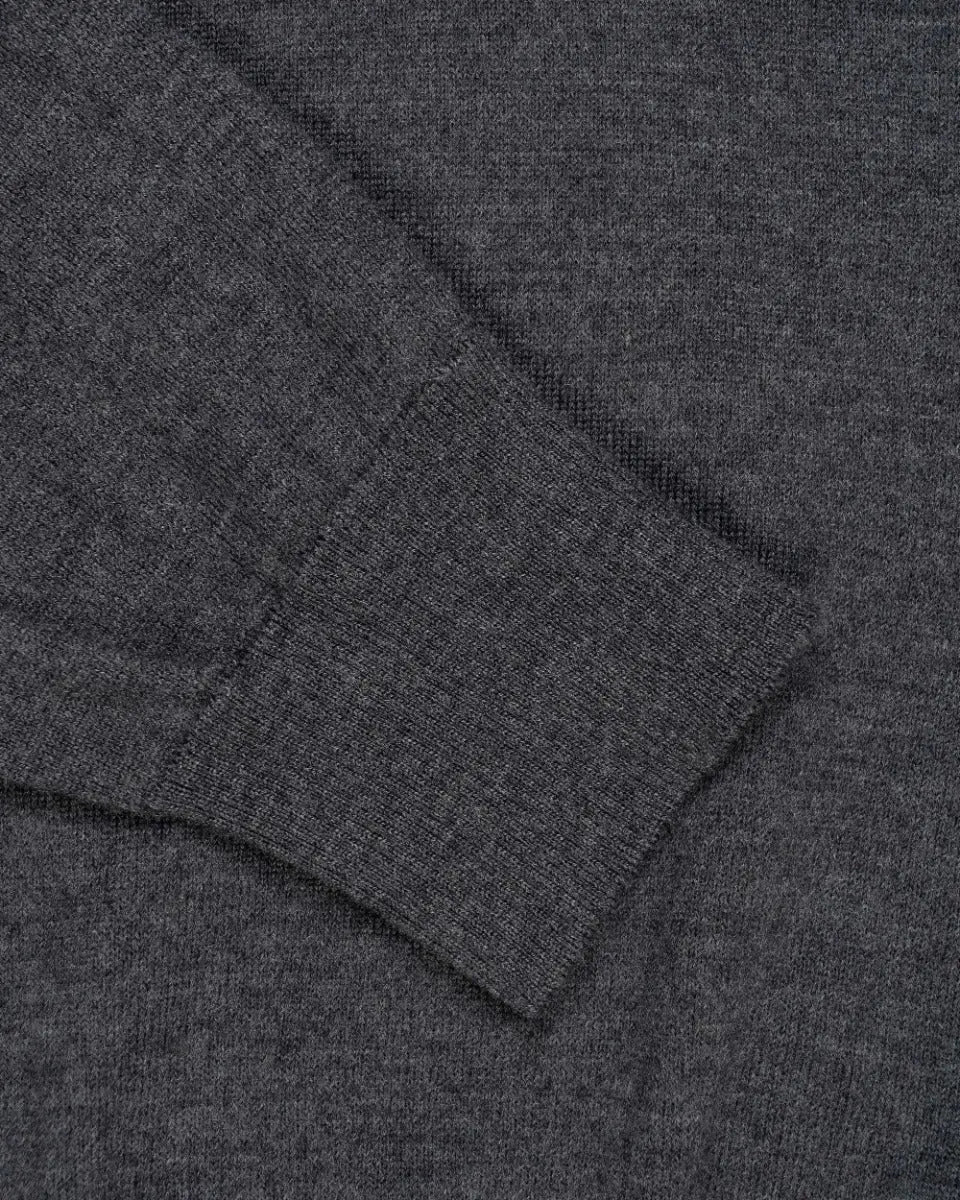 Ami Alexandre Mattiussi "Ami De Coeur" heather grey crewneck sweater
