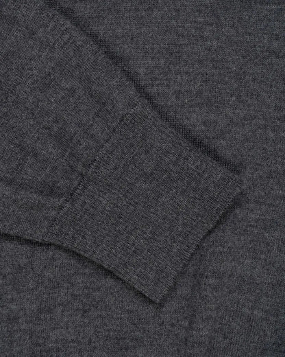 Ami Alexandre Mattiussi "Ami De Coeur" heather grey crewneck sweater Ami Alexandre Mattiussi