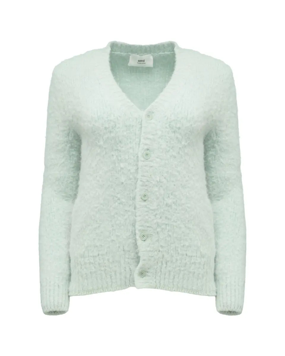 Ami Alexandre Mattiussi baby alpaca cardigan sweater Ami Alexandre Mattiussi