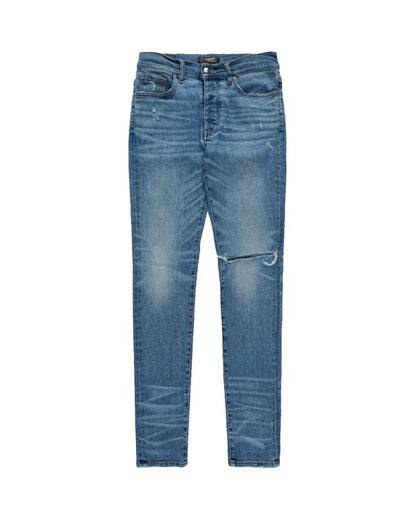 Amiri knee-ripped blue skinny jeans Amiri