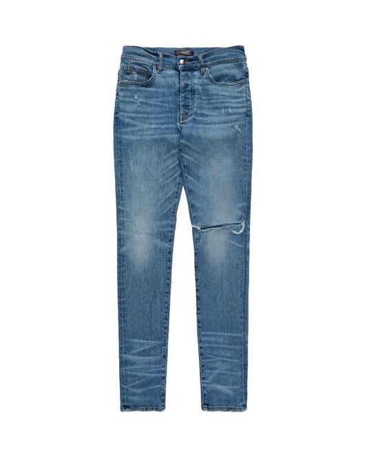 Amiri knee-ripped blue skinny jeans Amiri