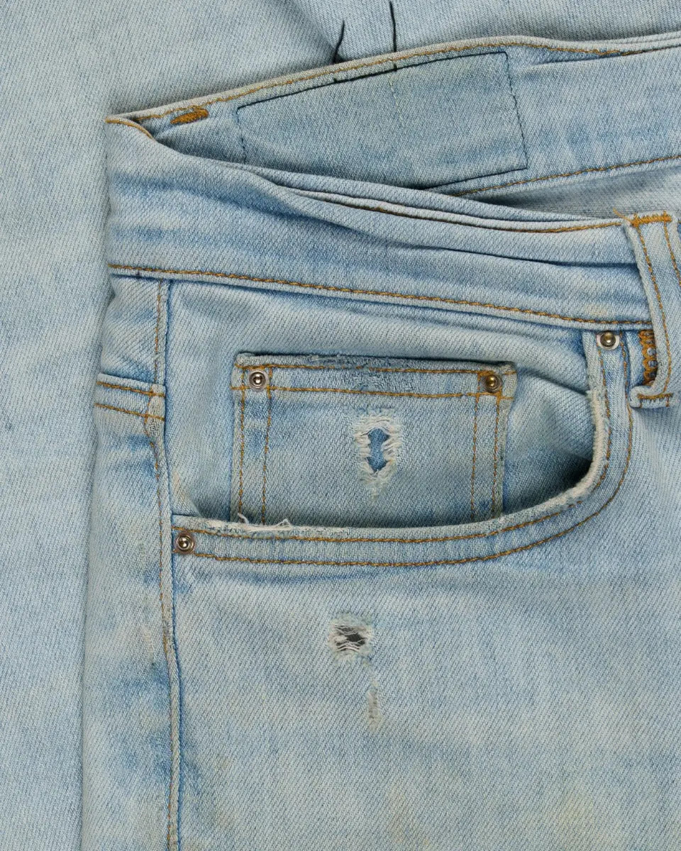Amiri light blue skinny jeans