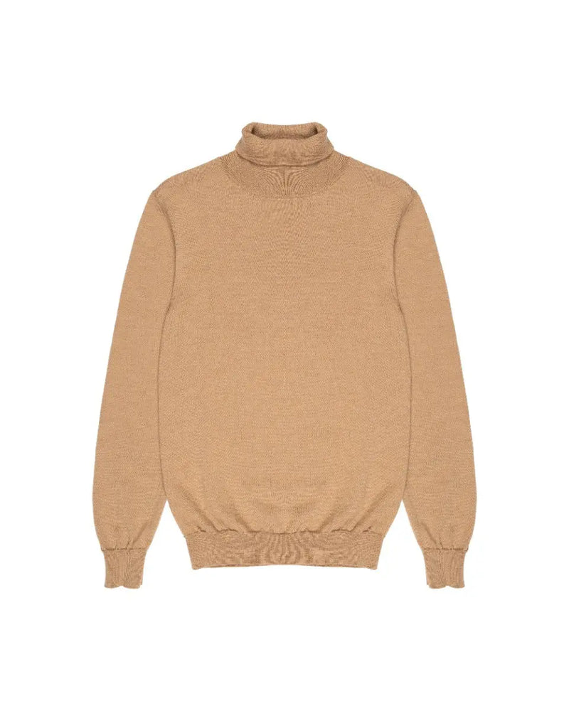 A.P.C. beige wool turtleneck sweater thumbnail