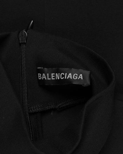 Balenciaga 3B high neck fitted long sleeve top Balenciaga