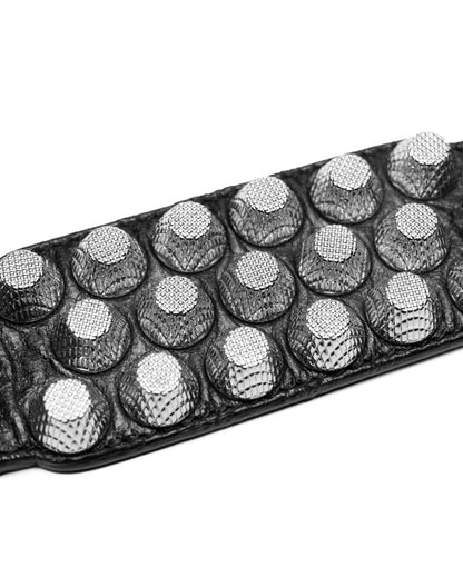 Balenciaga Arena three-row giant stud leather bracelet Balenciaga