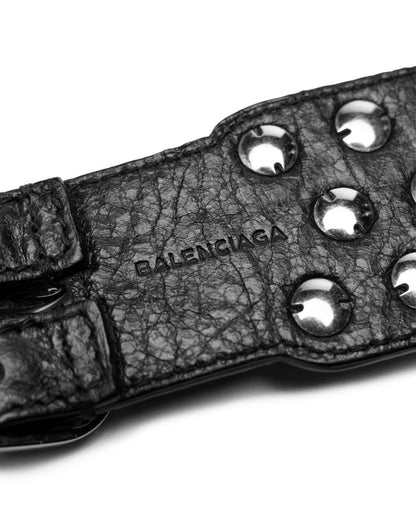 Balenciaga Arena three-row giant stud leather bracelet Balenciaga