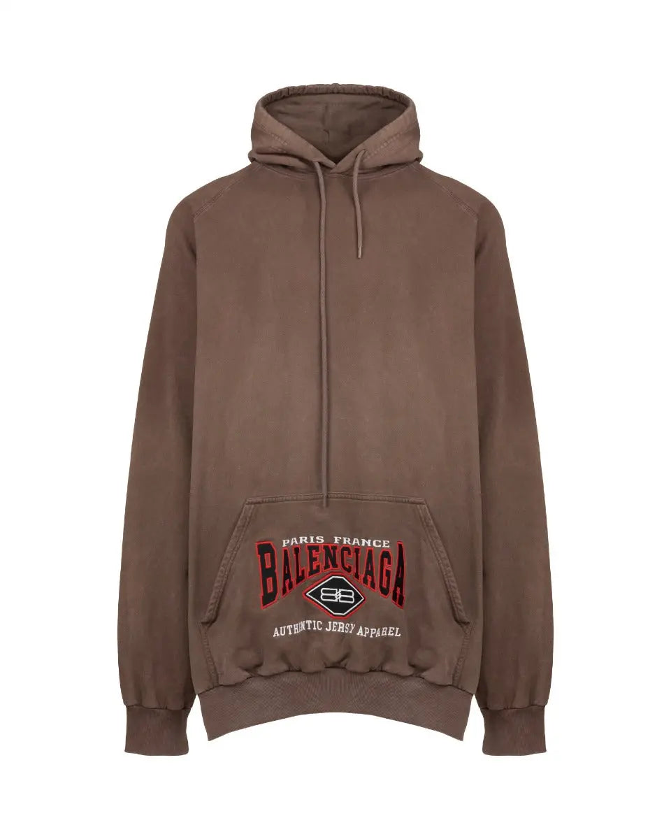 Balenciaga BB "Authentic Jersey Apparel" oversized hoodie