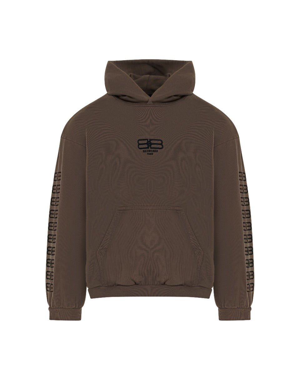 Balenciaga BB embroidered logo hoodie Balenciaga