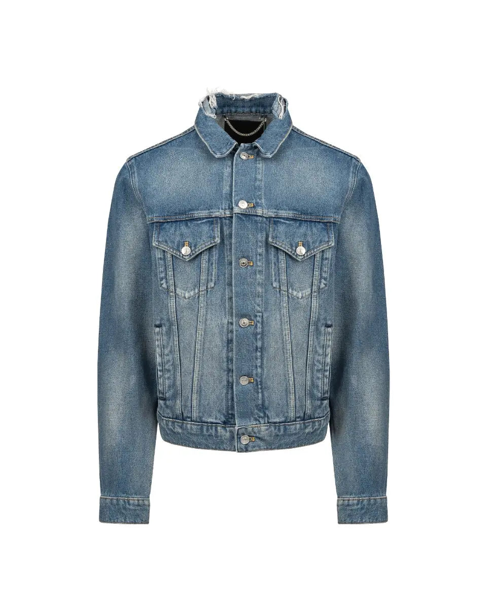 Balenciaga Bernie Sanders "2017" logo denim jacket Balenciaga