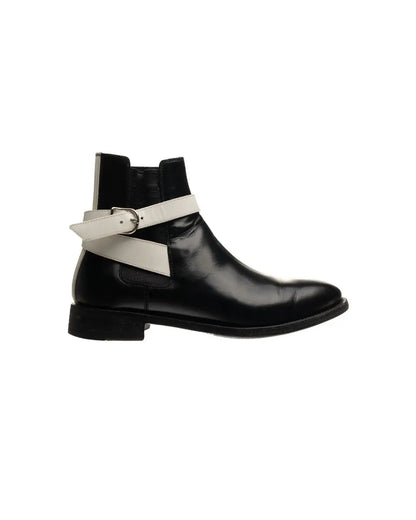 Balenciaga Twins Chelsea glazed calfskin ankle boots Balenciaga