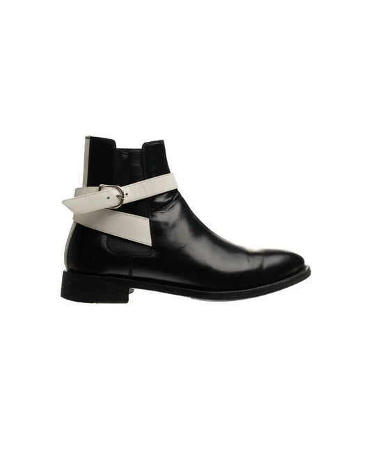 Balenciaga Twins Chelsea glazed calfskin ankle boots Balenciaga