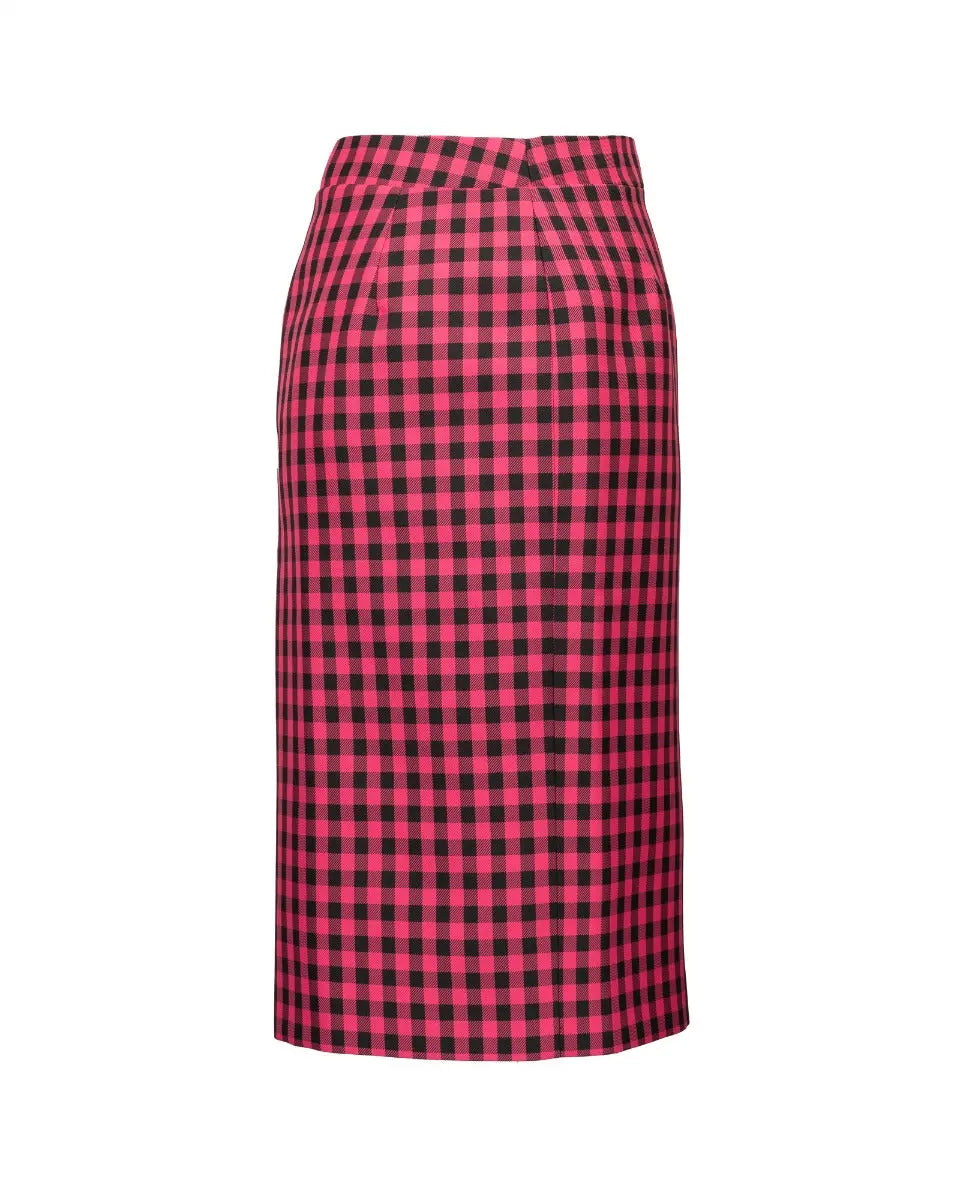 Balenciaga checked pencil skirt Balenciaga