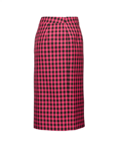 Balenciaga checked pencil skirt Balenciaga