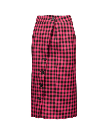 Balenciaga checked pencil skirt Balenciaga