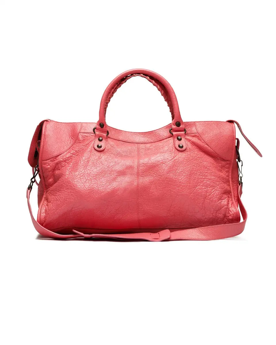 Balenciaga City Extra Large pink leather bag Balenciaga
