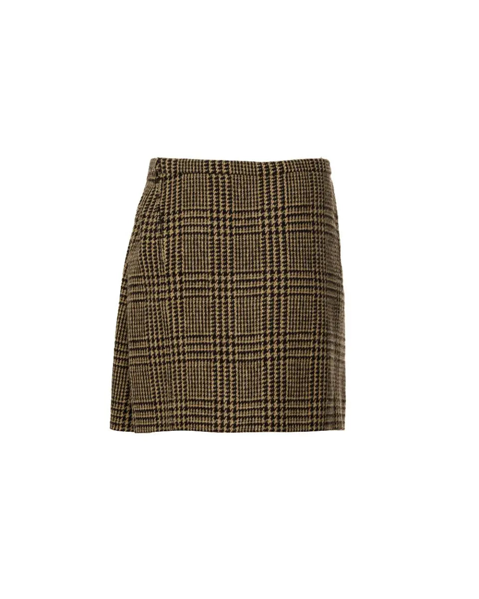Balenciaga Edition "Hiver 1963" brown tartan mini skirt Balenciaga