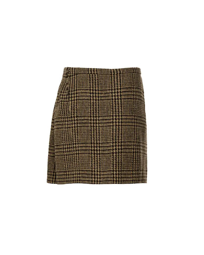 Balenciaga Edition "Hiver 1963" brown tartan mini skirt Balenciaga