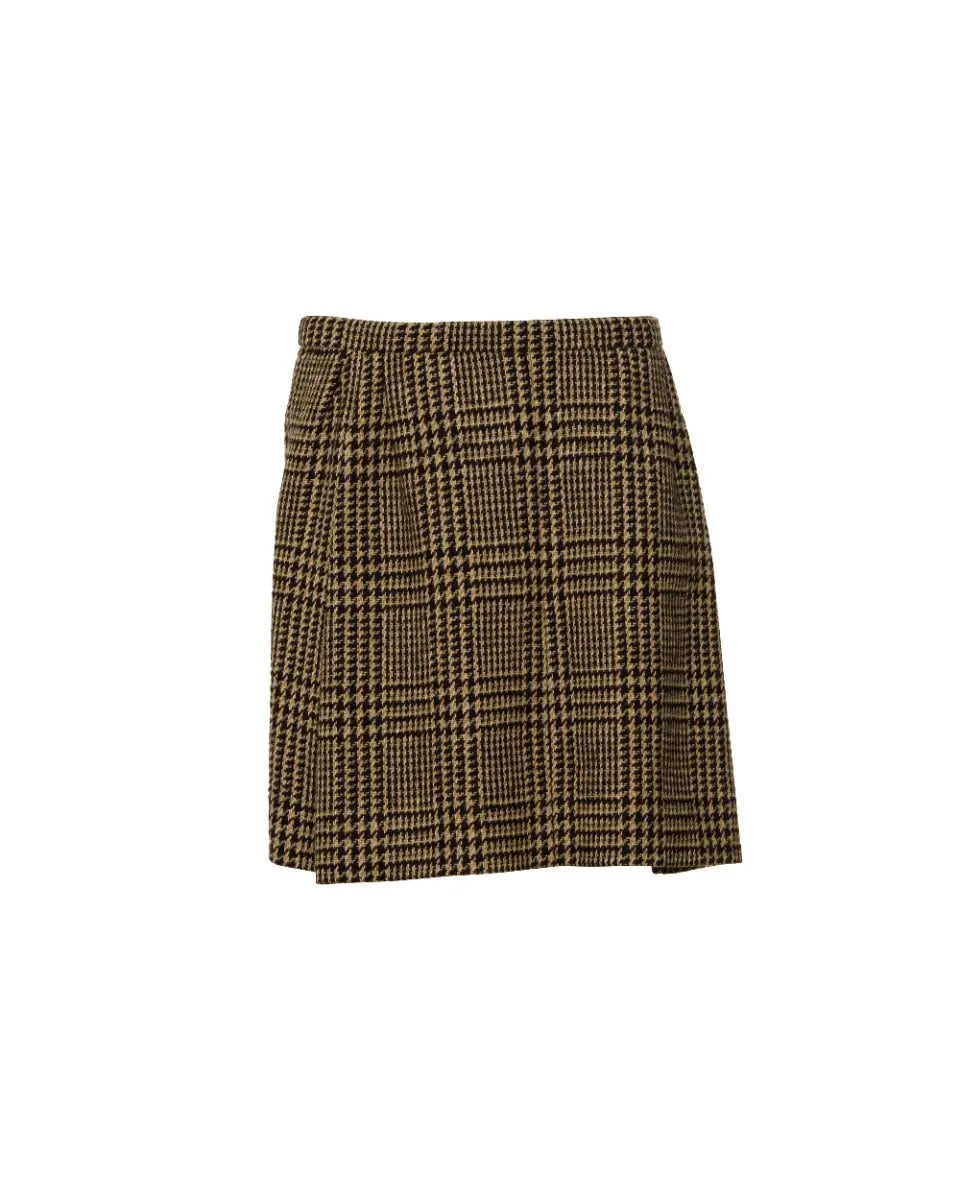 Balenciaga Edition "Hiver 1963" brown tartan mini skirt Balenciaga