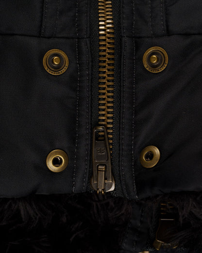 Balenciaga faux fur-trimmed bomber jacket Balenciaga