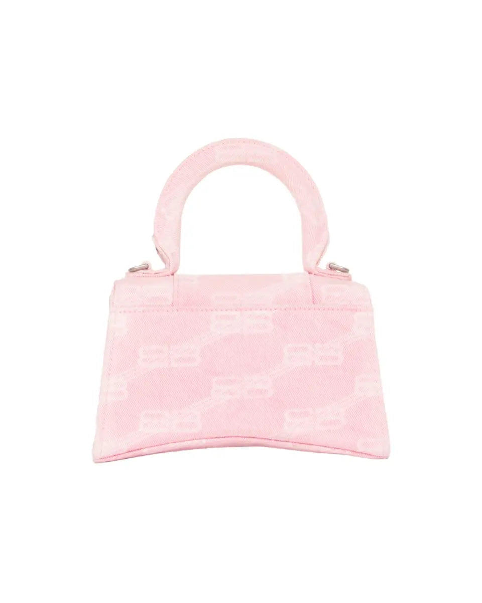 Balenciaga Hourglass XS denim pink monogram bag Balenciaga