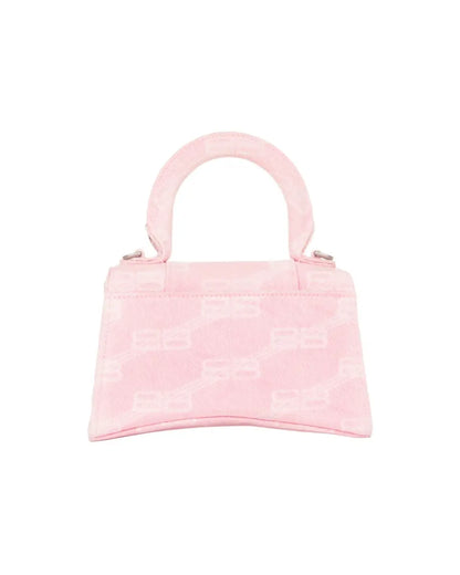 Balenciaga Hourglass XS denim pink monogram bag Balenciaga