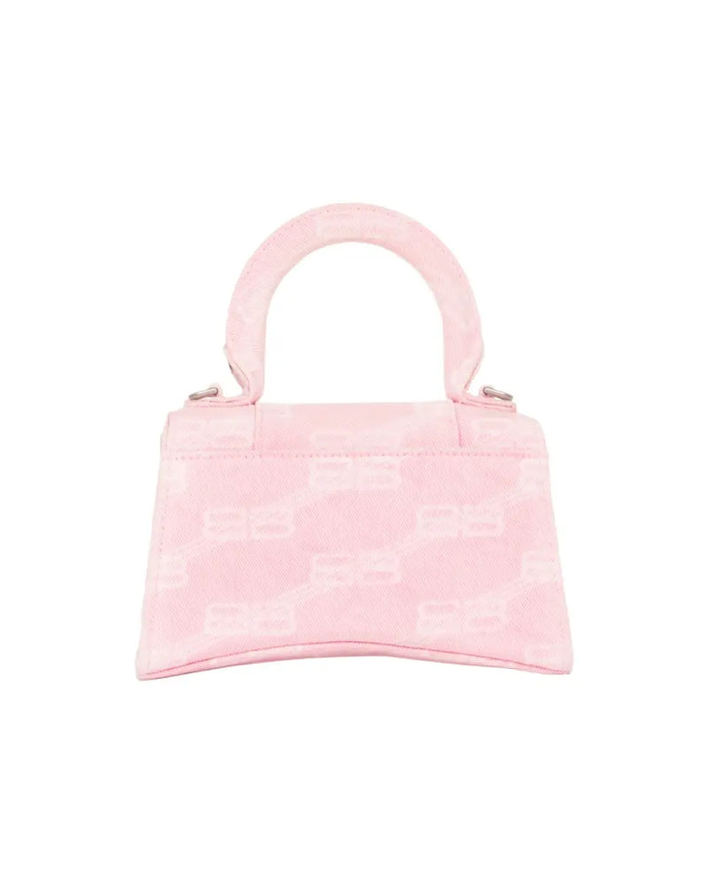 Balenciaga Hourglass XS denim pink monogram bag thumbnail