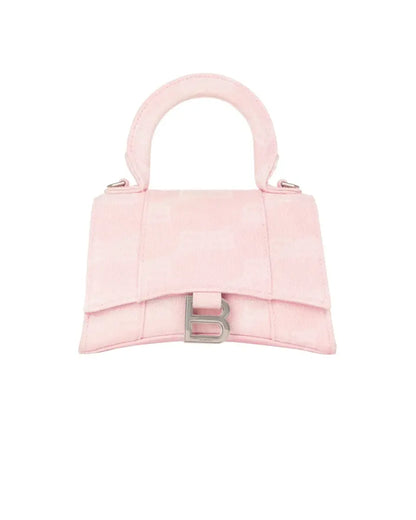 Balenciaga Hourglass XS denim pink monogram bag Balenciaga