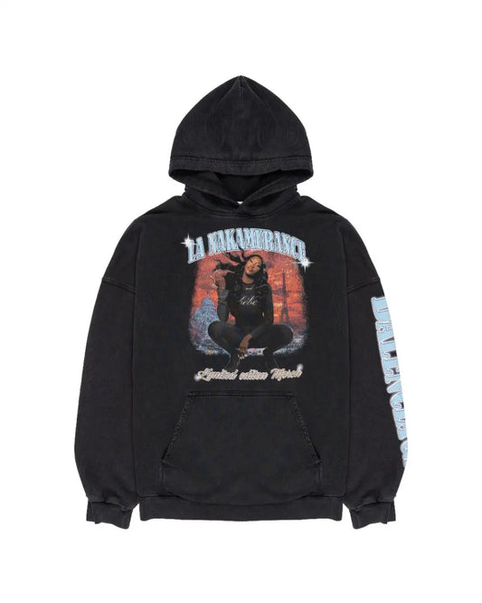 Balenciaga Limited Edition 240/400 Aya Nakamura Music washed black hoodie Balenciaga