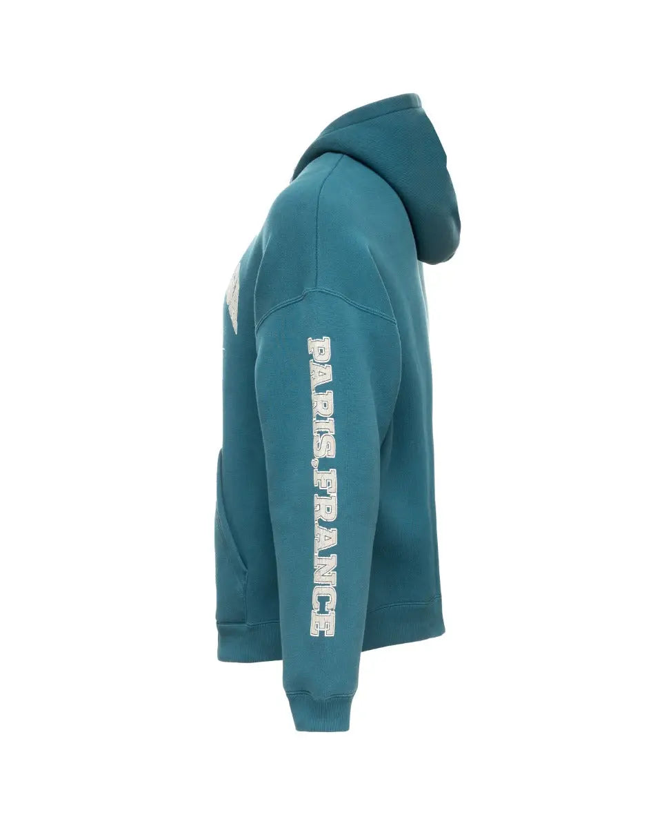 Balenciaga "Maison Fondée En 1917" turquoise hoodie