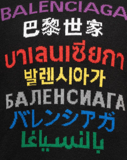Balenciaga seven languages logo sweater Balenciaga
