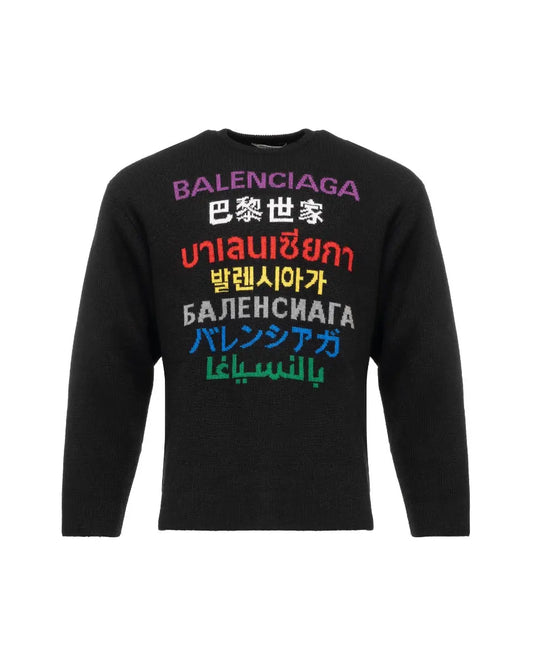 Balenciaga seven languages logo sweater Balenciaga