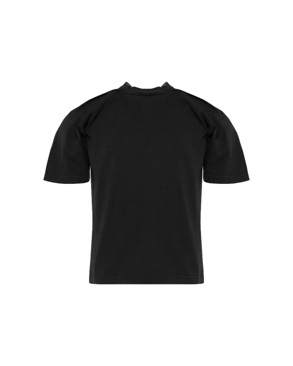 Balenciaga pink glossy back-pulled t-shirt