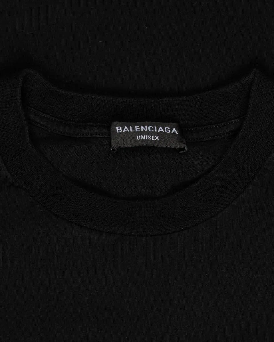 Balenciaga Metal logo splatter long sleeve t-shirt