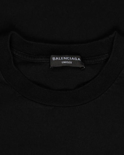 Balenciaga Metal logo splatter long sleeve t-shirt Balenciaga