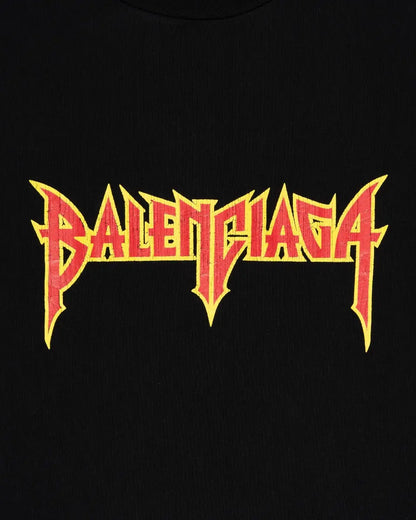 Balenciaga Metal logo splatter long sleeve t-shirt Balenciaga
