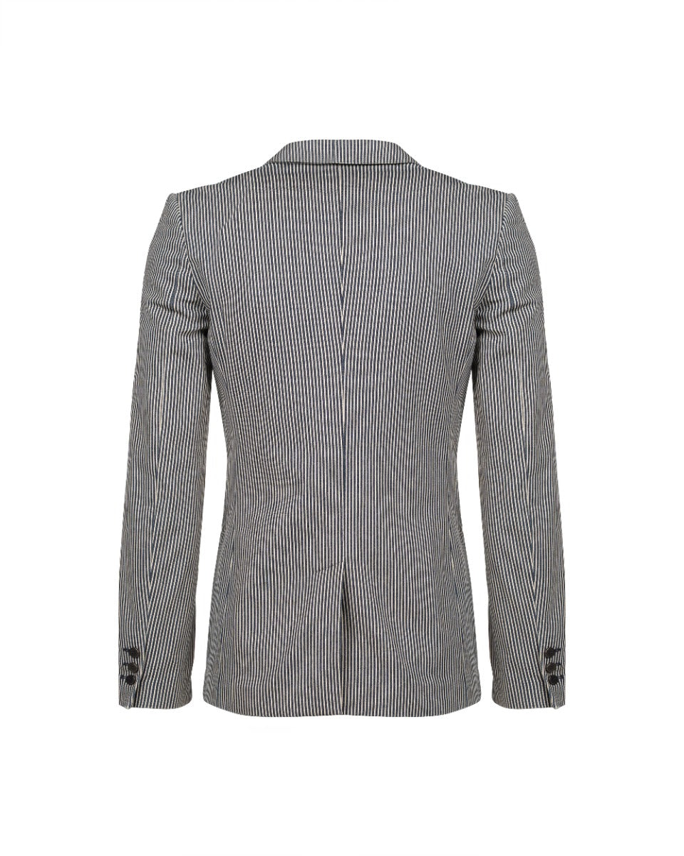 Balenciaga single-breasted striped blazer jacket