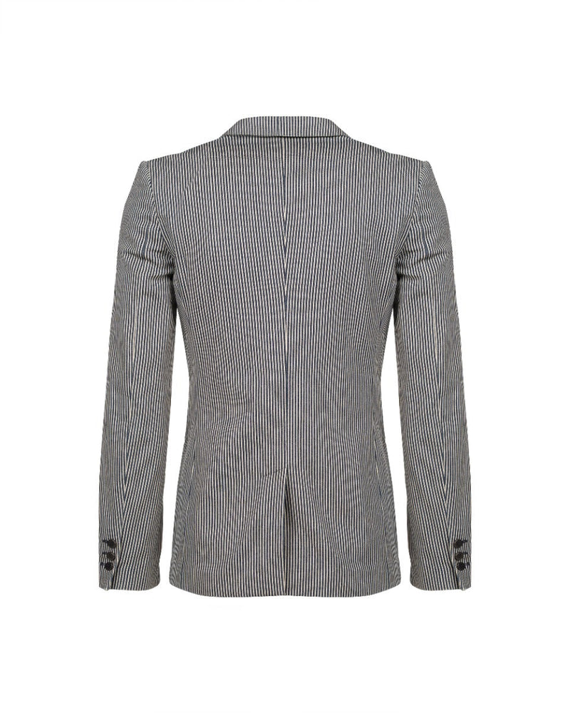 Balenciaga single-breasted striped blazer jacket thumbnail