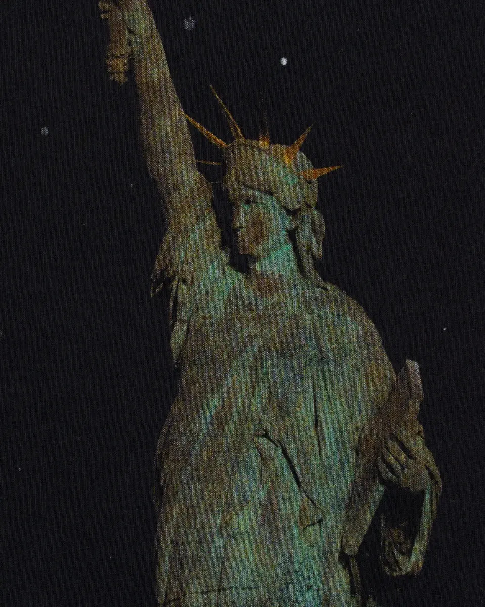 Balenciaga Statue Of Liberty Paris oversized distressed t-shirt Balenciaga