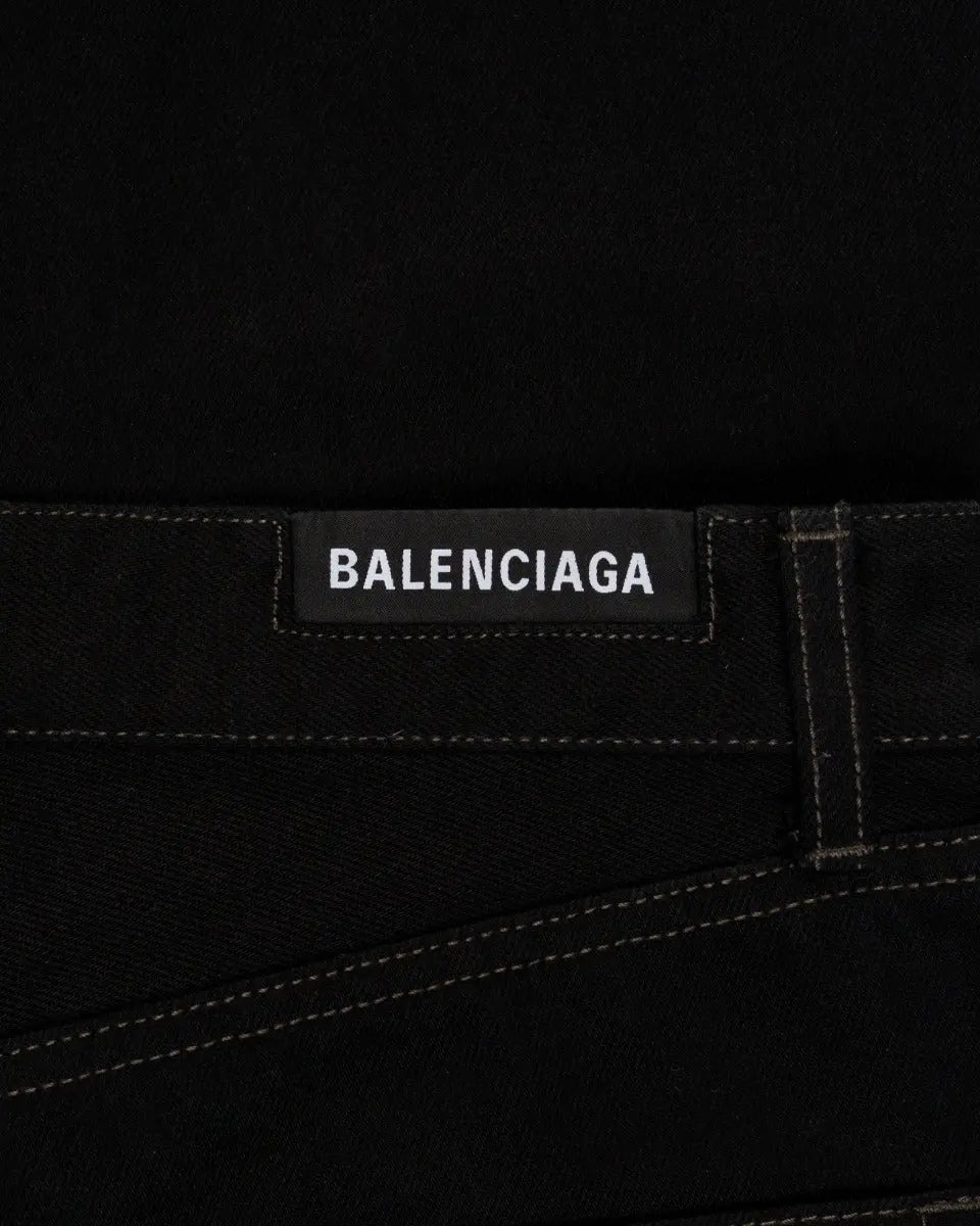Balenciaga straight-leg black denim pants Balenciaga