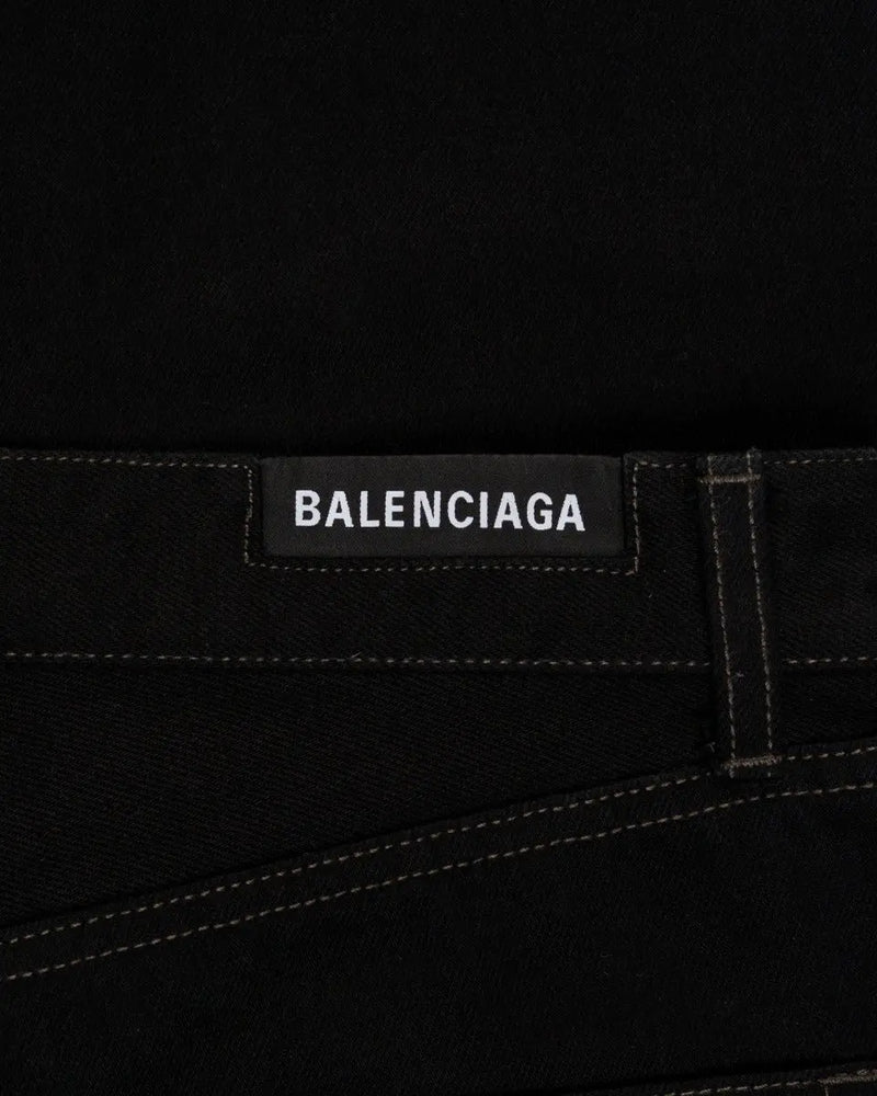 Balenciaga straight-leg black denim pants thumbnail