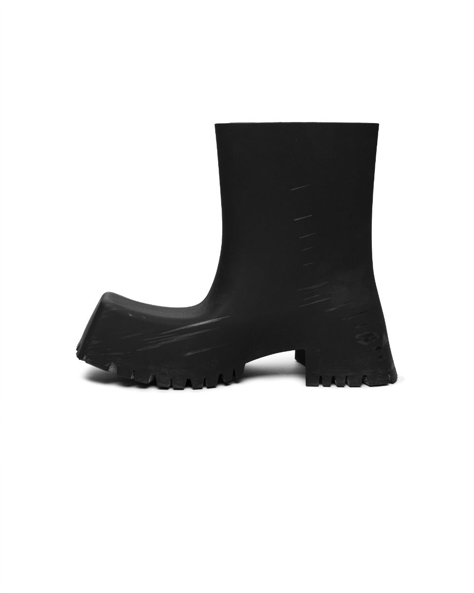 Balenciaga Trooper rubber black boots