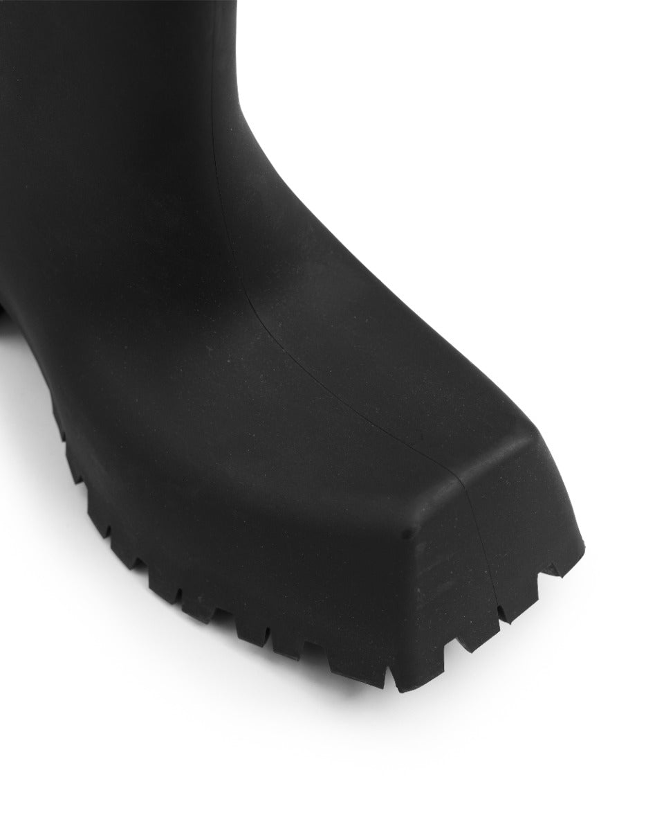 Balenciaga Trooper rubber black boots