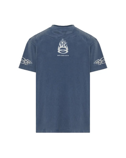 Balenciaga Unity Flame logo distressed t-shirt Balenciaga
