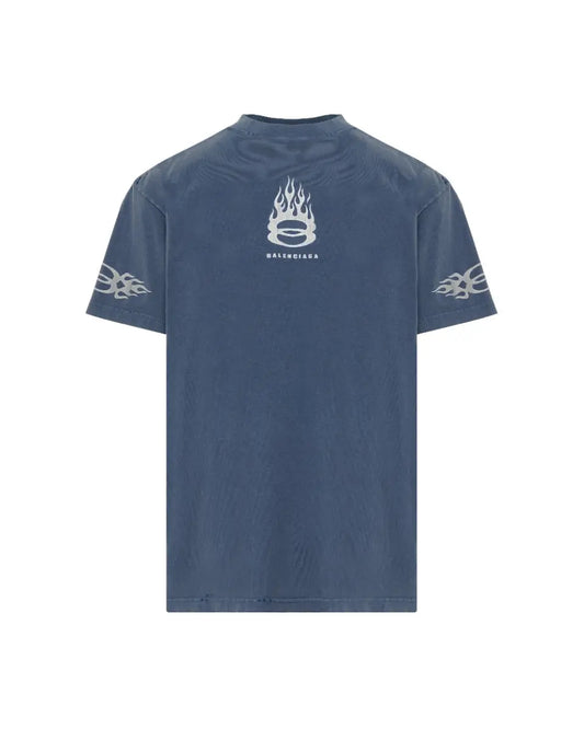 Balenciaga Unity Flame logo distressed t-shirt Balenciaga