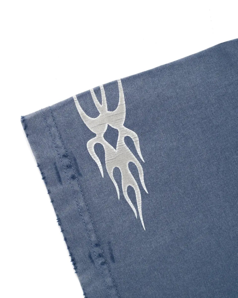 Balenciaga Unity Flame logo distressed t-shirt