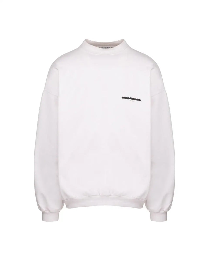 Balenciaga White Strike 1917 oversized crewneck sweatshirt thumbnail
