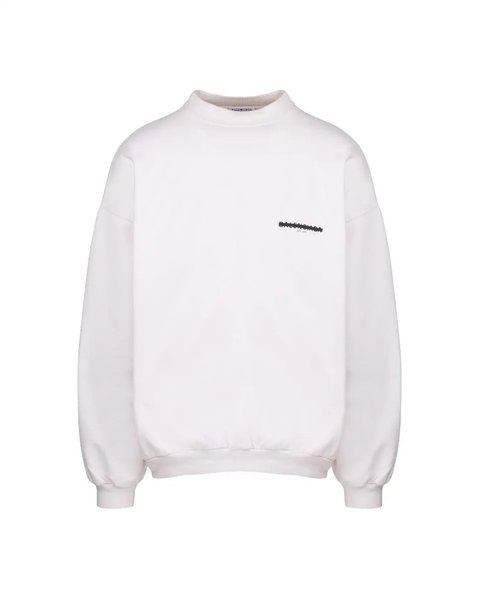 Balenciaga Est. 1917 Strike oversized crewneck sweatshirt