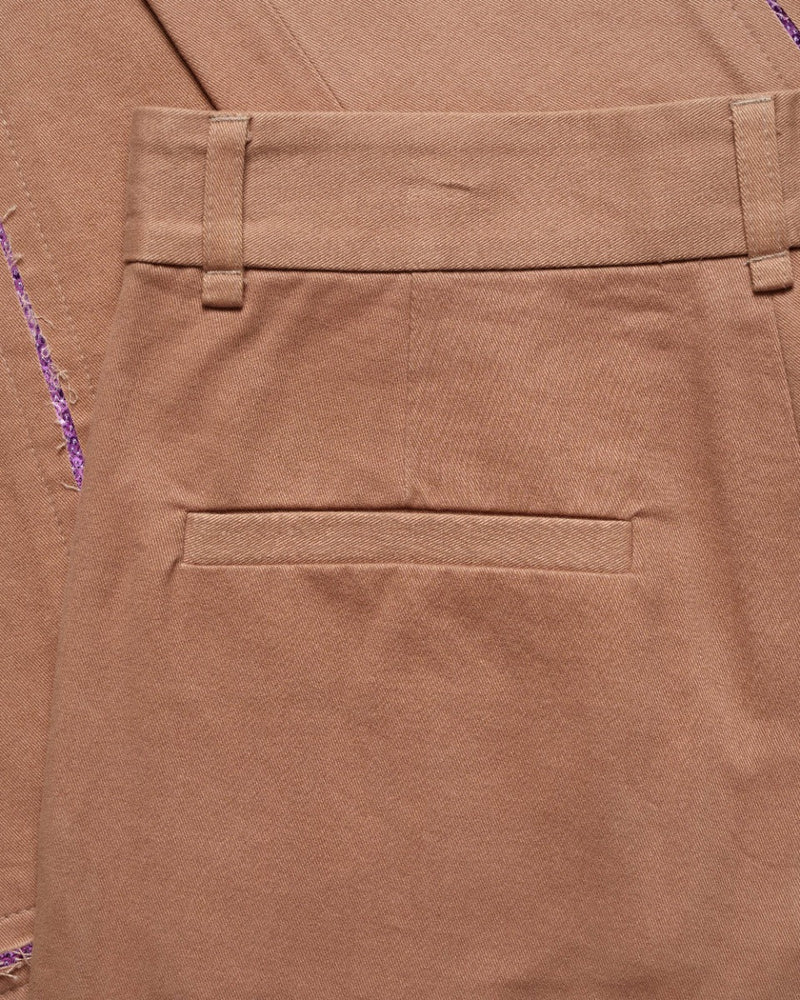 BLUEMARBLE sequin slit beige pants thumbnail