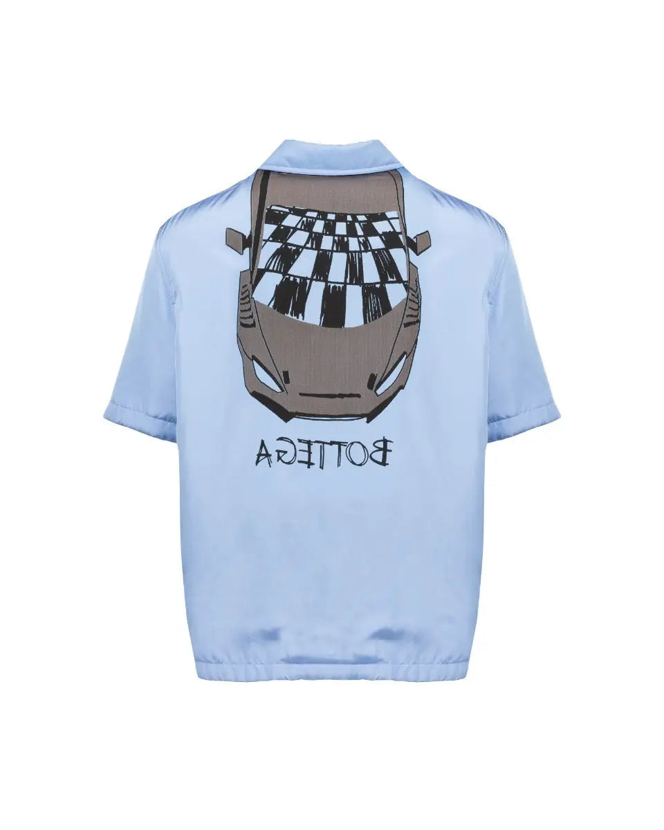Bottega Veneta car print bowling shirt